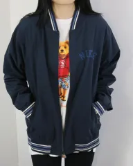 NIKE(ナイキ) 黒 ネイビー ジップアップ ジャケット