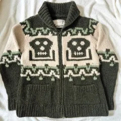 BILLABONG Billabong(ビラボン) ドクロ ニットジャケット M