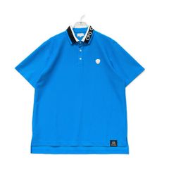 未使用品 メンズ ラッセルノ RUSSELUNO 半袖ポロシャツ 4(M) 青×紫×白
