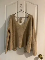 リバーシブル 森ガール ニット コーデ 万能アイテム