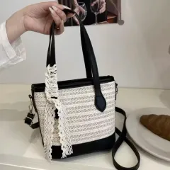 (新品) ラタンバッグ バケットバッグ クロスバッグ