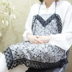 (新品:韓国製) 60 結婚した 綿 ポータブル レースエプロン 膝カバー EA66