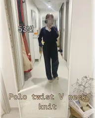 POLO ラルフローレン スポーツ Vネック ケーブルニット