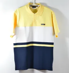 ヴィンテージ ellesse(エレッセ) 黄色 半袖 ポロシャツ