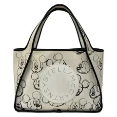 stellamccartney(ステラマッカートニー) トートバッグ ステラロゴ 502793WP0032 白×黒 ミッキーマウス/ファンタジア/Disneyコラボ