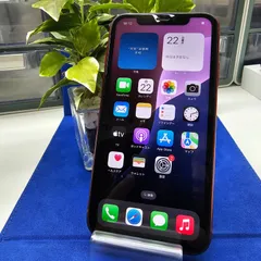E2089【バッテリー新品】iPhoneXR　RED 128 GB SIMフリー　ガラスコーティング施工済み
