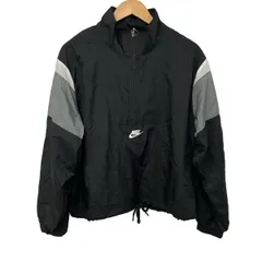NIKE(ナイキ) ブルゾン サイズXL メンズ美品  - 黒×グレー×白 長袖/プルオーバー/刺繍/春/秋