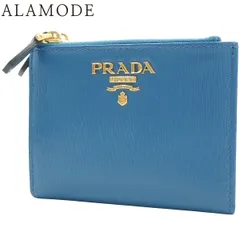 【新品 箱付き】PRADA MOVE  ダブルジップ 折り財布 コバルトブルー プラダ(PRADA)プラダ VITELLO MOVE 二つ折り財布 財布 レディース