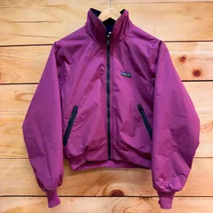 80s パタゴニア Patagonia シェルド シンチラ ジャケット パープル/ネイビー フリース