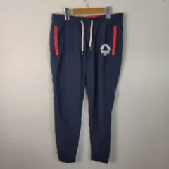 Abercrombie & Fitch アバクロンビー＆フィッチ イージーパンツ ロゴプリント ネイビー Mサイズ メンズ 古着 ストリート スポーツMIX