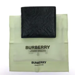 BURBERRY バーバリー 財布 2つ折り財布 TIVDSR1271 TBモノグラムエンボス加工 ブラック