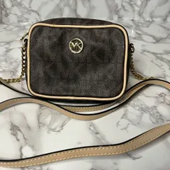 マイケルコース MICHAEL KORS ロゴ ショルダーバッグ コンパクト ブラウン レディース