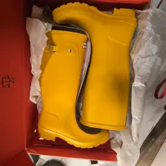 ハンターオリジナル キッズ 230 ロング レインブーツ イエロー