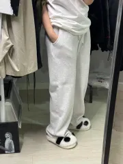 ホワイトメランジ トレーニング ズボン