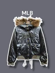 85 ／ MLB Y2K ヴィンテージ 光沢 ナイロンジャケット 0217