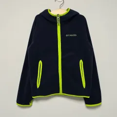 8T Columbia(コロンビア) キッズ フリース フード ジップアップ ネイビー