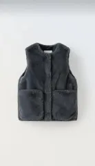 ザラキッズ フェイク ファー ベスト 6 ー 7y 新品