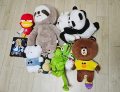 人形 フィギュア まとめ売り 出品 (ナマケモノ パンダ LINE FRIENDS(ラインフレンズ) アクションラビット コミット 等