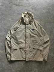 Patagonia パタゴニア フーデッドジャケット S ベージュ ロゴ