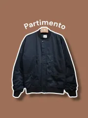 M ／ PARTIMENTO(パルティメント) 4PK フライト ブルゾン ジャケット ネイビー 0407