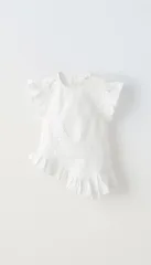 ザラキッズ フリル 刺繡 ブラウス 新品