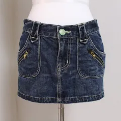 Y2K ローライズ デニムミニスカート