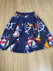 Karl Lagerfeld(カールラガーフェルド) シフォン フレア ロング丈スカート