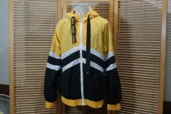 M794 ZARA(ザラ) メンズ 105 サイズ 黄色 フード ジップアップ ブルゾン