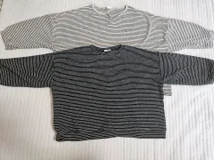 未使用新品 120サイズ ボーダー柄 冬 春 秋 ベビー服断捨離