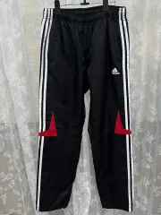 95) adidas トレーニングパンツ トラックパンツ ジョガーパンツ 3本線ロゴ