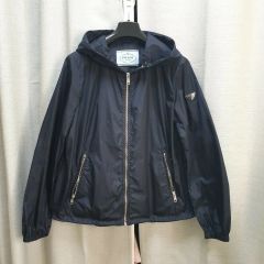 正規品 ほぼ新品 PRADA プラダ レディース ウィンドブレーカー ネイビー