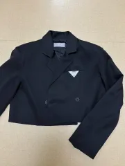 クロップド ブレザー スーツ ジャケット