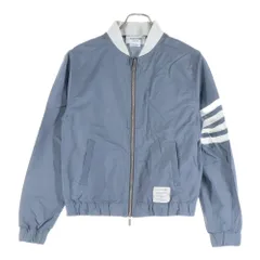 THOM BROWNE (トムブラウン) 4BARプリント ナイロンボンバージャケット グレー MJT152A-04429035のサムネイル