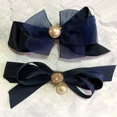 パール付バレッタ　２個