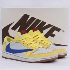 24.5cm NIKE WMNS × TRAVIS SCOTT Air Jordan 1 Retro Low OG Canary DZ4137-700