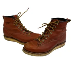 レッドウィング RED WING LINEMAN BOOTS ラインマン 8inch USA製 2907 メンズ靴 ブーツ ワーク ベージュ 9 1/2 101sh-2552のサムネイル