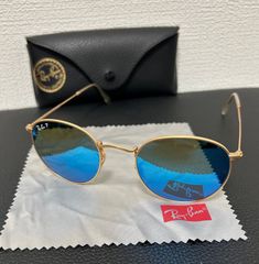 未使用級✨Ray-Ban ラウンドメタルサングラスJA-JOモデル ゴールド
