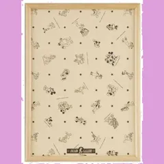 木製 パズルフレーム ディズニー専用 パネル 【日本製】 500ピース用 ナチュラル (35x49cm) かんたんセットストッパー機能 テンヨー(Tenyo) ミッキーエンブレムプレート 掛け紐 付属