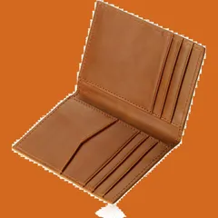 カード入れ 二つ折り メンズビンテージ加工 厚さ（0.8cm） レザー 定期入れ(ライトブラウン) 本革 薄型 クレジットカードケース [LAVIERO]