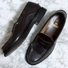 【美品】REGAL コインローファー 24 ダークブラウン　リーガル 革靴 2177 レザーシューズ 茶色 Boots Mark