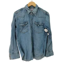ブルーブルー BLUE BLUE 90-00s ウエスタン デニム シャツ メンズ JPN：1 