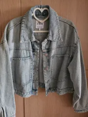 ザラ デニムジャケット クロップド ジャケット L