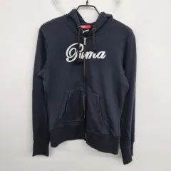 レディース 55 size PUMA(プーマ) コットン トレーニング フード ジップアップ