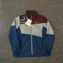 North Cape グレー 青 赤 バイカラー ウィンドブレーカー