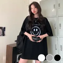 スマイル 英字 半袖 Tシャツ