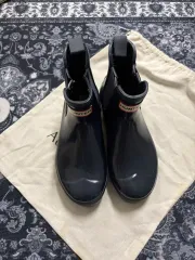 HUNTER(ハンター) レインブーツ 光沢 ネイビー