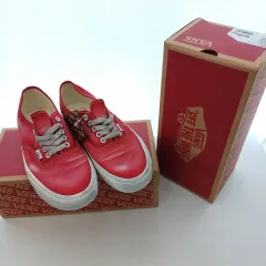 VANS(バンズ) レディース ファッションシューズ スニーカーズ オーセンティック ウェーブ 洗った レッド