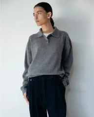 le17septembre カシミア ブレンド KARA（カラ） ニット プルオーバー グレー