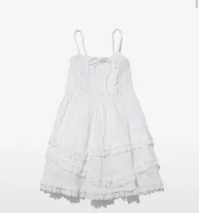 ピペット レース スリーブ ワンピース