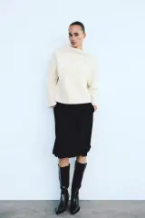 ZARA(ザラ) ツイスト バルーン ミディ スカート